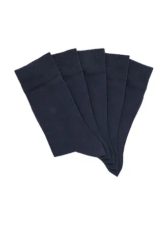 WILOX | Lot de 5 paires de chaussettes anthracite chiné | dunkelblau